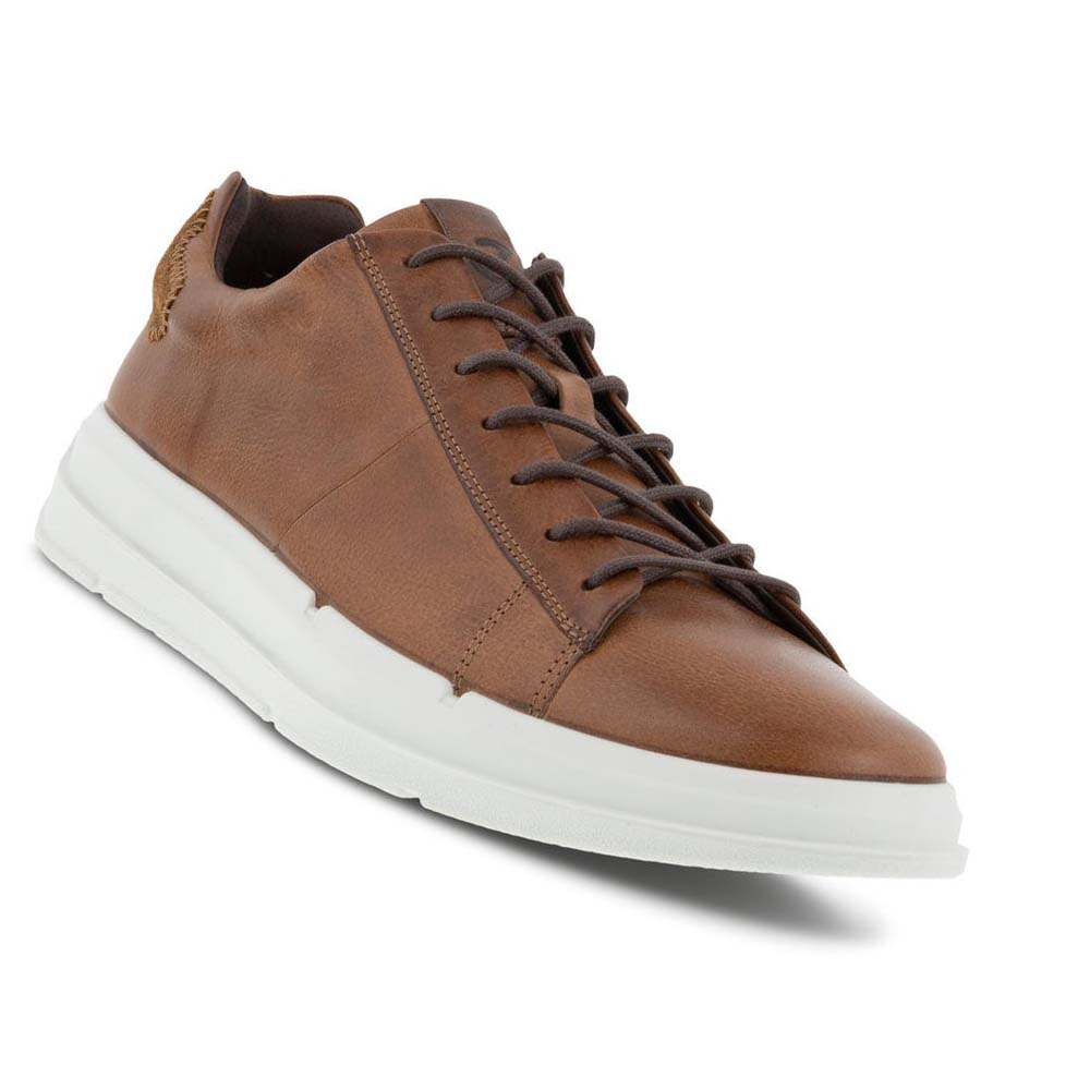 Men's Ecco Soft X Classic Sneakers Brown | USA 641CTV